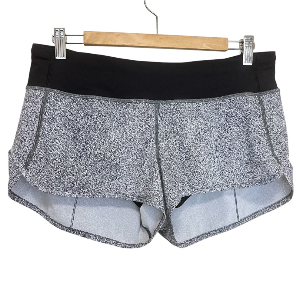 Lululemon Speed Short - Daisy Dust Alpine White Black